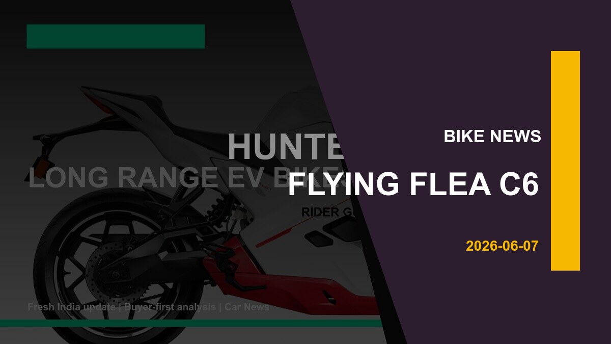 Flying Flea C6 electric motorcycle India 2026 thumbnail