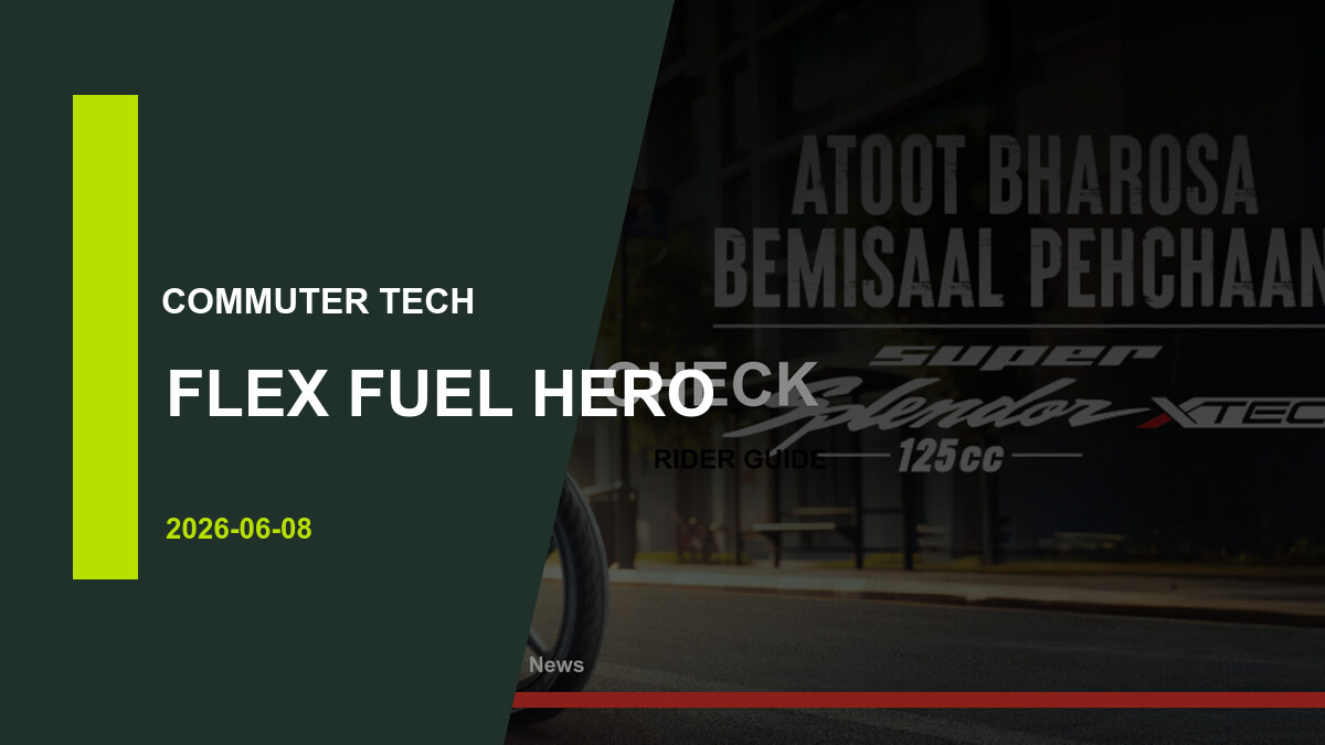 Hero Splendor and HF Deluxe flex fuel motorcycles India 2026 thumbnail