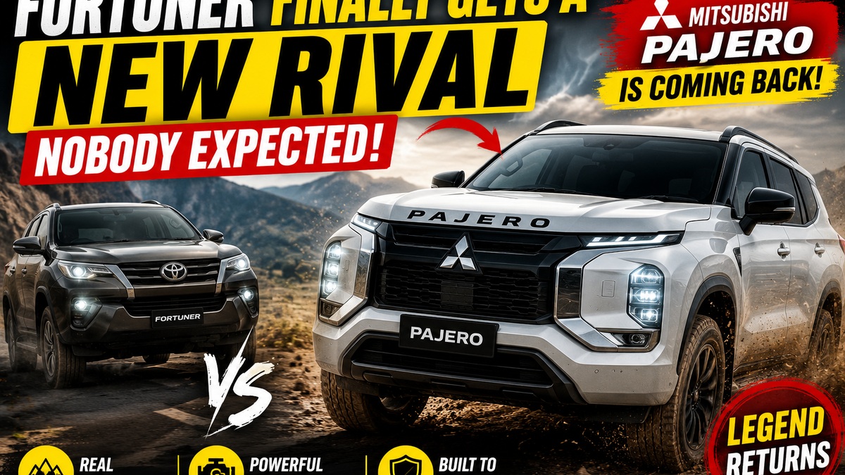 Mitsubishi Pajero revival confirmed Fortuner challenger viral thumbnail