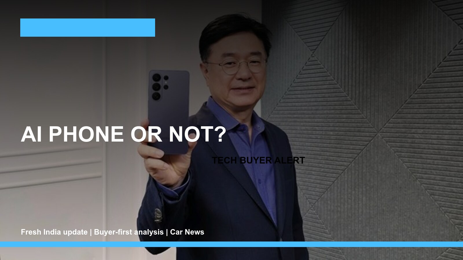 AI phone versus regular smartphone 2026 thumbnail using official Samsung Galaxy AI imagery