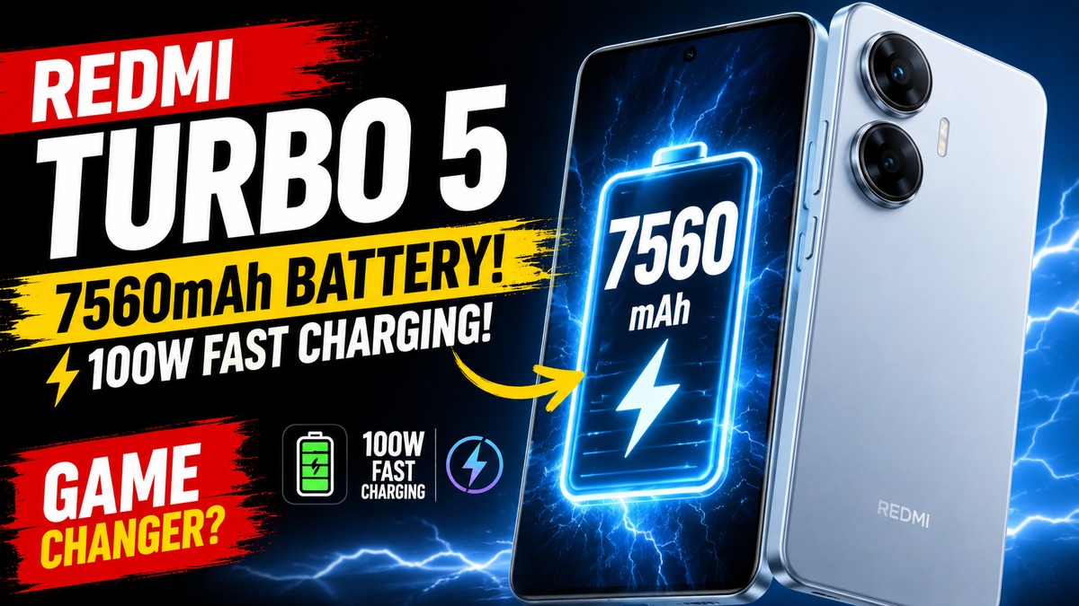 Redmi Turbo 5 7560mAh battery and 100W charging thumbnail